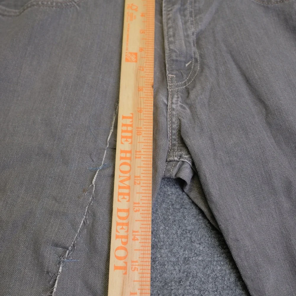 Levis 569 Loose Straight Leg Jeans Mens 34x32 Gray‎ Denim Relaxed Fit Casual
